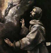 St Francis Receiving the Stigmata, GRECO, El